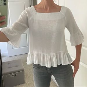 Moon River Peplum Top Sz. M